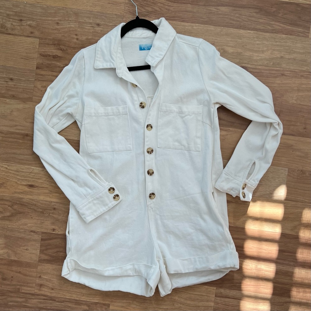 Show Me Your MUMU Tegan Jumpsuit Whitewash